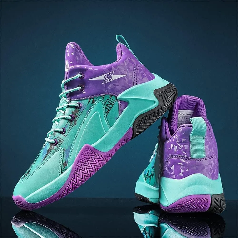 Men's Fashionable Basketball Shoes Anti Slip Shock-Absorbing Wear-Resistant Youth Sports Training Shoes