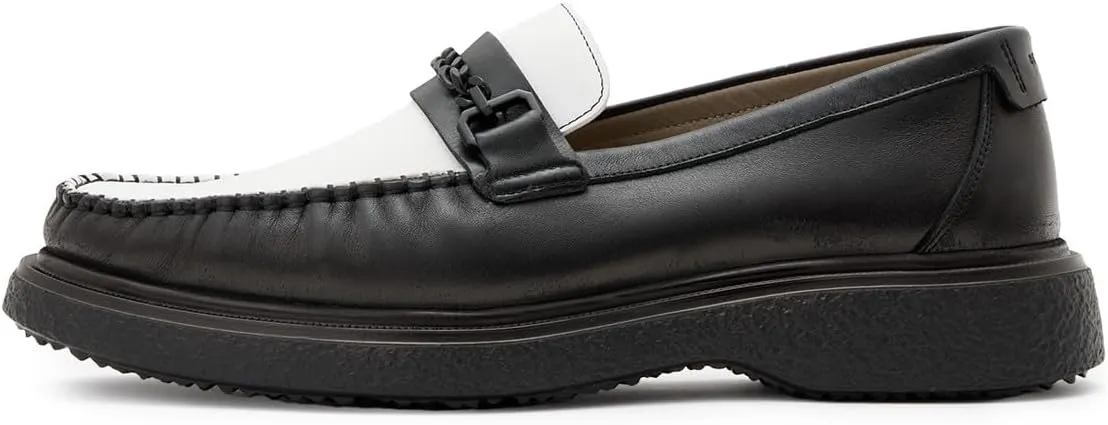 Men's Gibbs Leather Chain Loafers Shoes