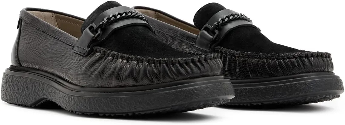 Men's Gibbs Leather Chain Loafers Shoes