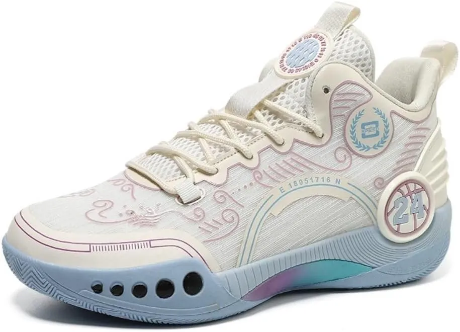 Men's High Top Basketball Shoes are Breathable Non Slip Shock-Absorbing Outdoor Fitness Training Boots