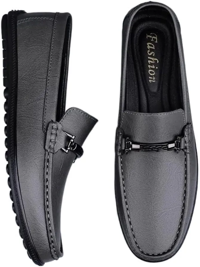 Men's Loafers Penny Loafers Solid Colors Lightweight Leather Flat Heel Lightweight Comfortable Outdoor Slip-ons