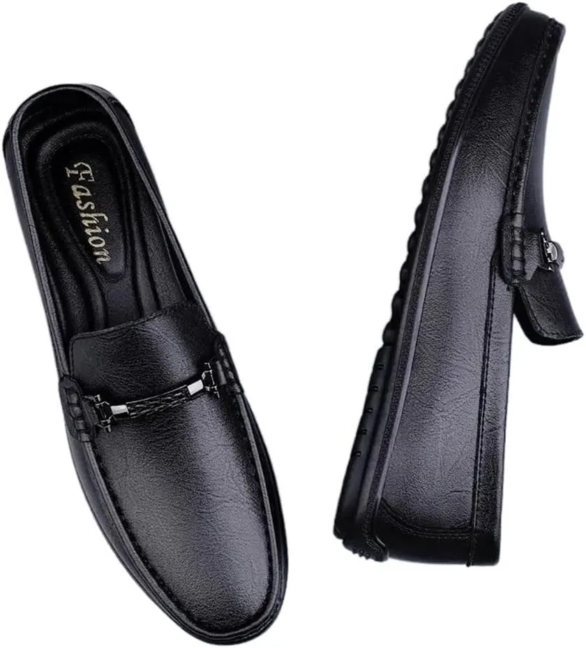 Men's Loafers Penny Loafers Solid Colors Lightweight Leather Flat Heel Lightweight Comfortable Outdoor Slip-ons