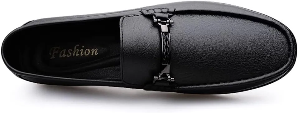 Men's Loafers Penny Loafers Solid Colors Lightweight Leather Flat Heel Lightweight Comfortable Outdoor Slip-ons