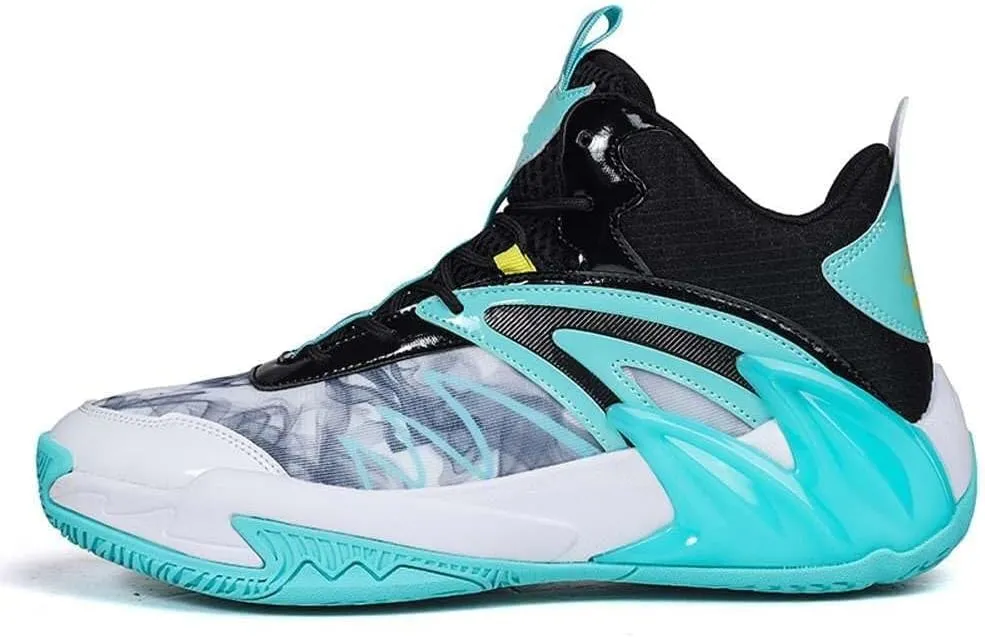Men's Outdoor Basketball Shoes High top Rebound Wear-Resistant Shock-Absorbing Sports Running Training Boots