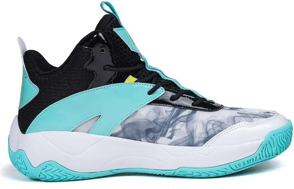 Men's Outdoor Basketball Shoes High top Rebound Wear-Resistant Shock-Absorbing Sports Running Training Boots