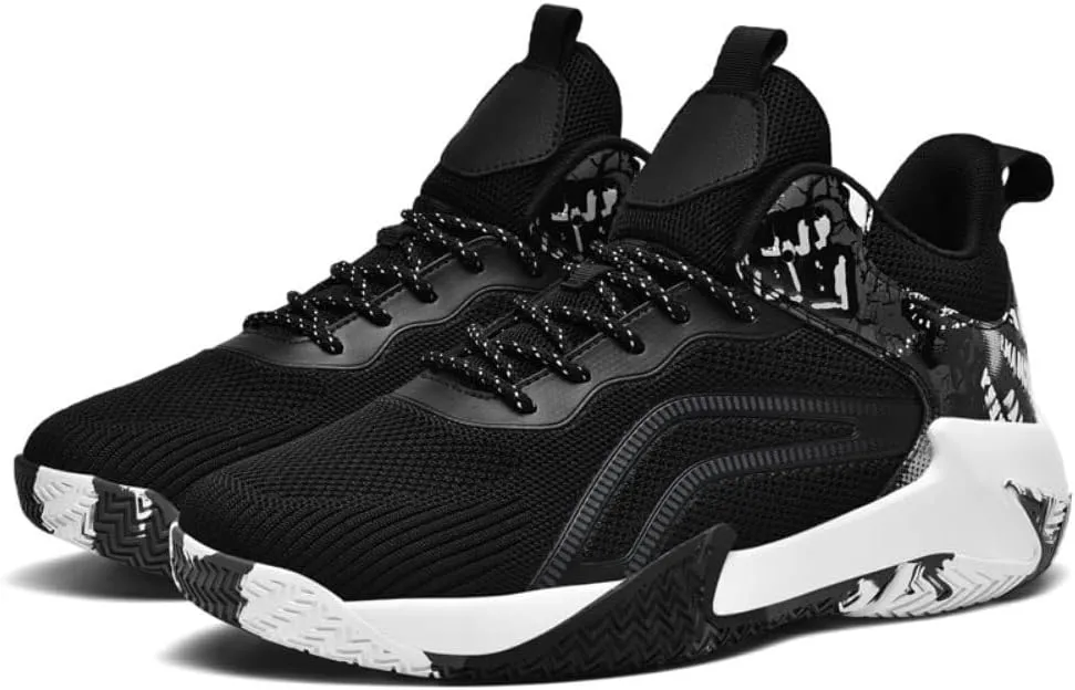 Men's Oversized Basketball Shoes are Lightweight Anti Slip Shock-Absorbing Rebound Grip Sports Training Boots