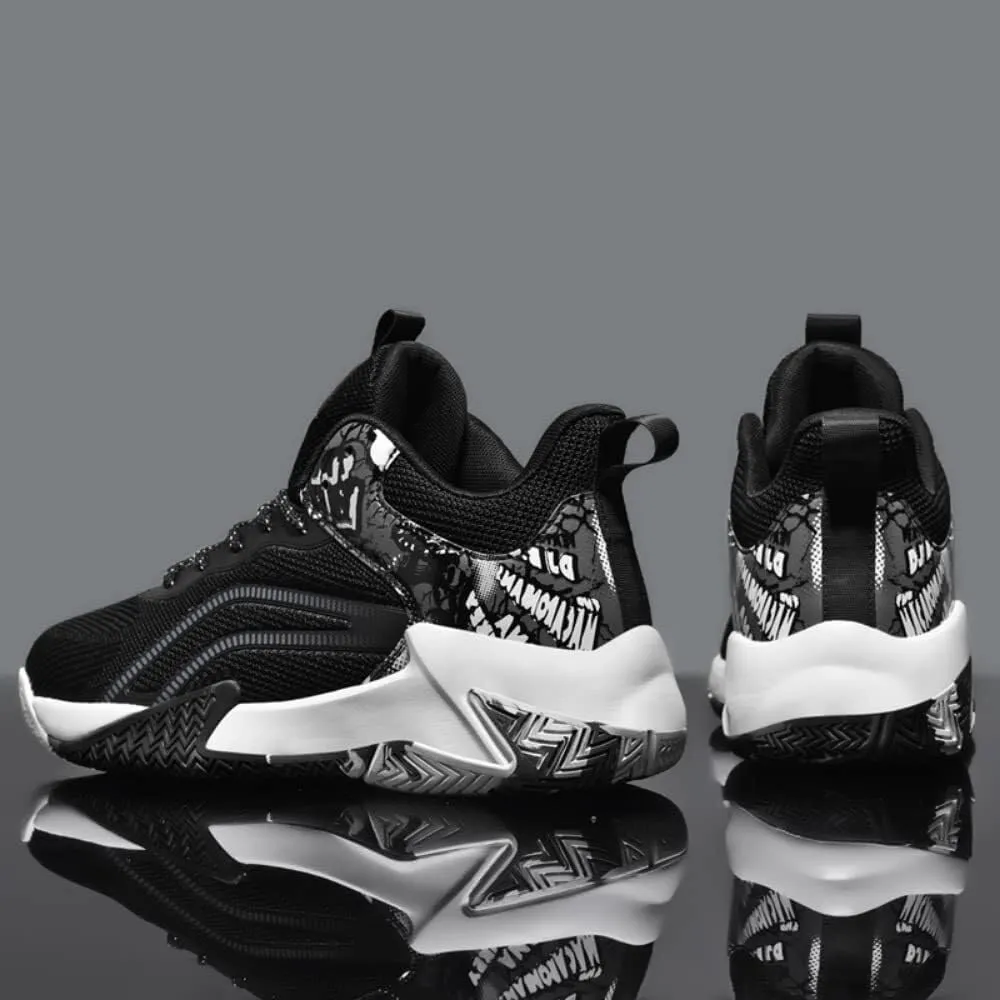 Men's Oversized Basketball Shoes are Lightweight Anti Slip Shock-Absorbing Rebound Grip Sports Training Boots