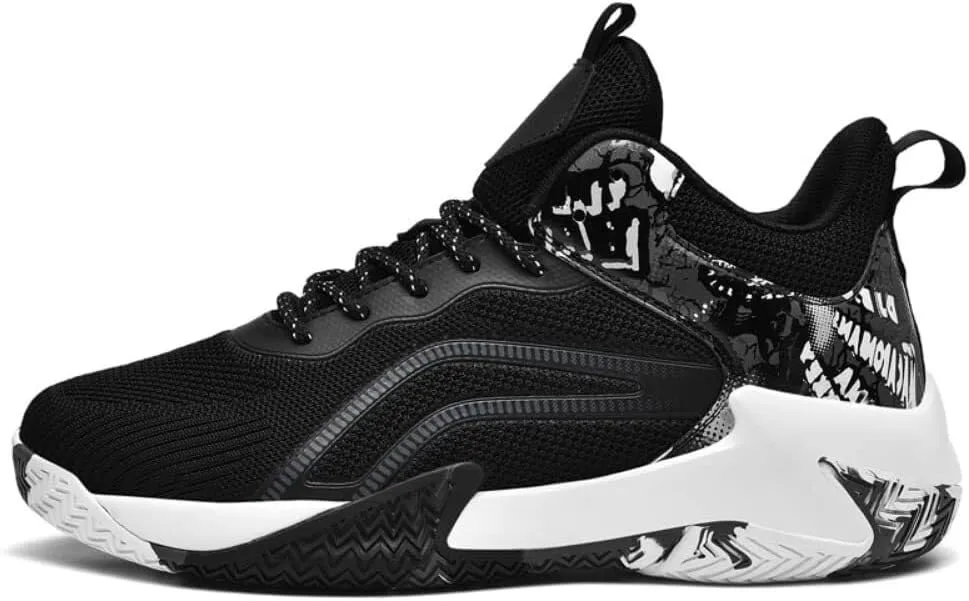 Men's Oversized Basketball Shoes are Lightweight Anti Slip Shock-Absorbing Rebound Grip Sports Training Boots