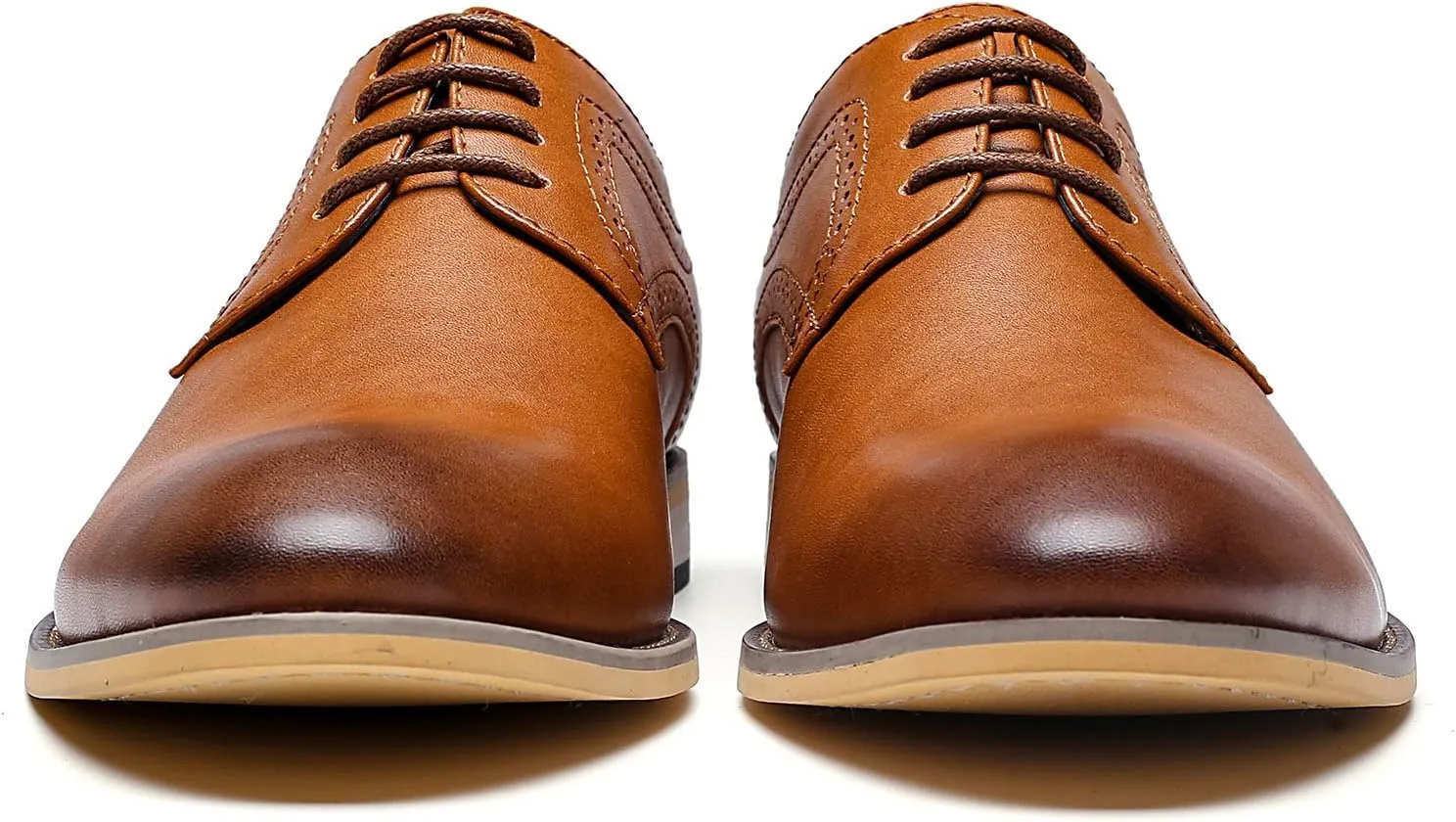 Men's Oxford Formal Dress Shoes Comfortable Classic Business Lace Up Derby Plain Toe