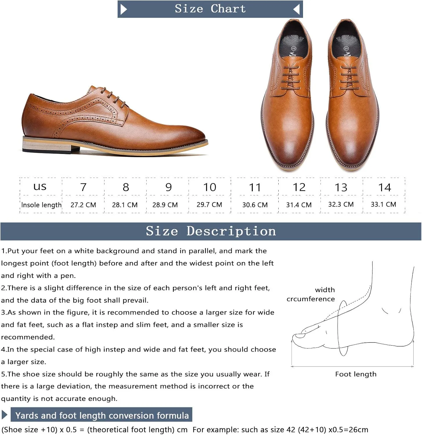 Men's Oxford Formal Dress Shoes Comfortable Classic Business Lace Up Derby Plain Toe