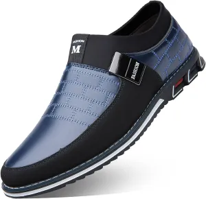 Men's Oxford Shoes Classic Leather Loafers with Business Casual Style Anti-Slip and wear-Resistant Design