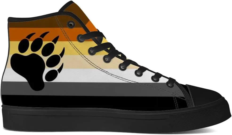 Men's Women's High Top Sneakers LGBTQ Canvas Shoes LGBT Flag Shoes Gifts for Men Women