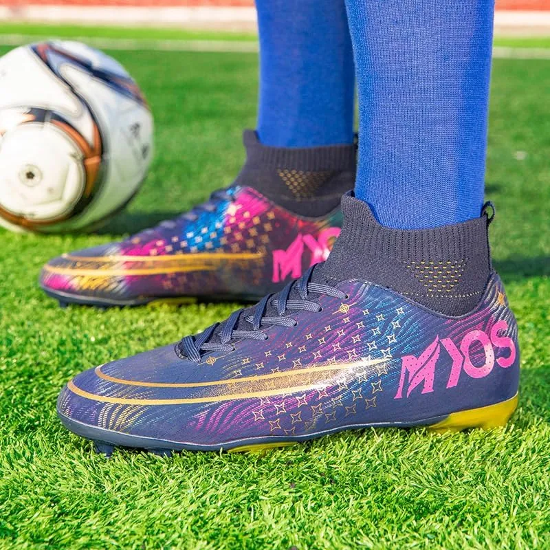 Men's Women's Soccer Shoes Boys Spikes Football Shoes Student Grass Training Shoes Outdoor Football Boots Unisex