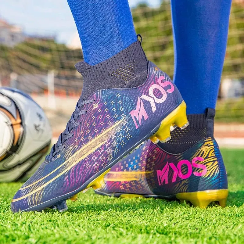 Men's Women's Soccer Shoes Boys Spikes Football Shoes Student Grass Training Shoes Outdoor Football Boots Unisex