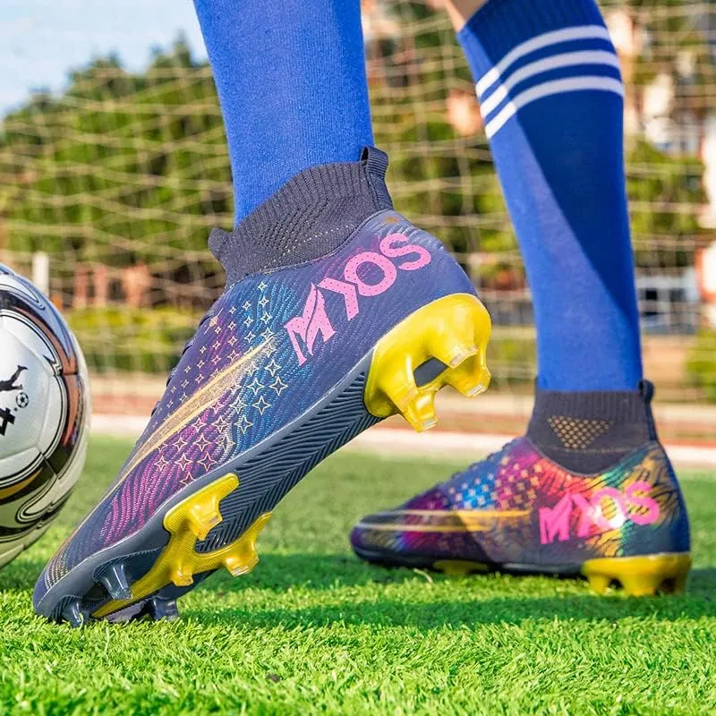 Men's Women's Soccer Shoes Boys Spikes Football Shoes Student Grass Training Shoes Outdoor Football Boots Unisex