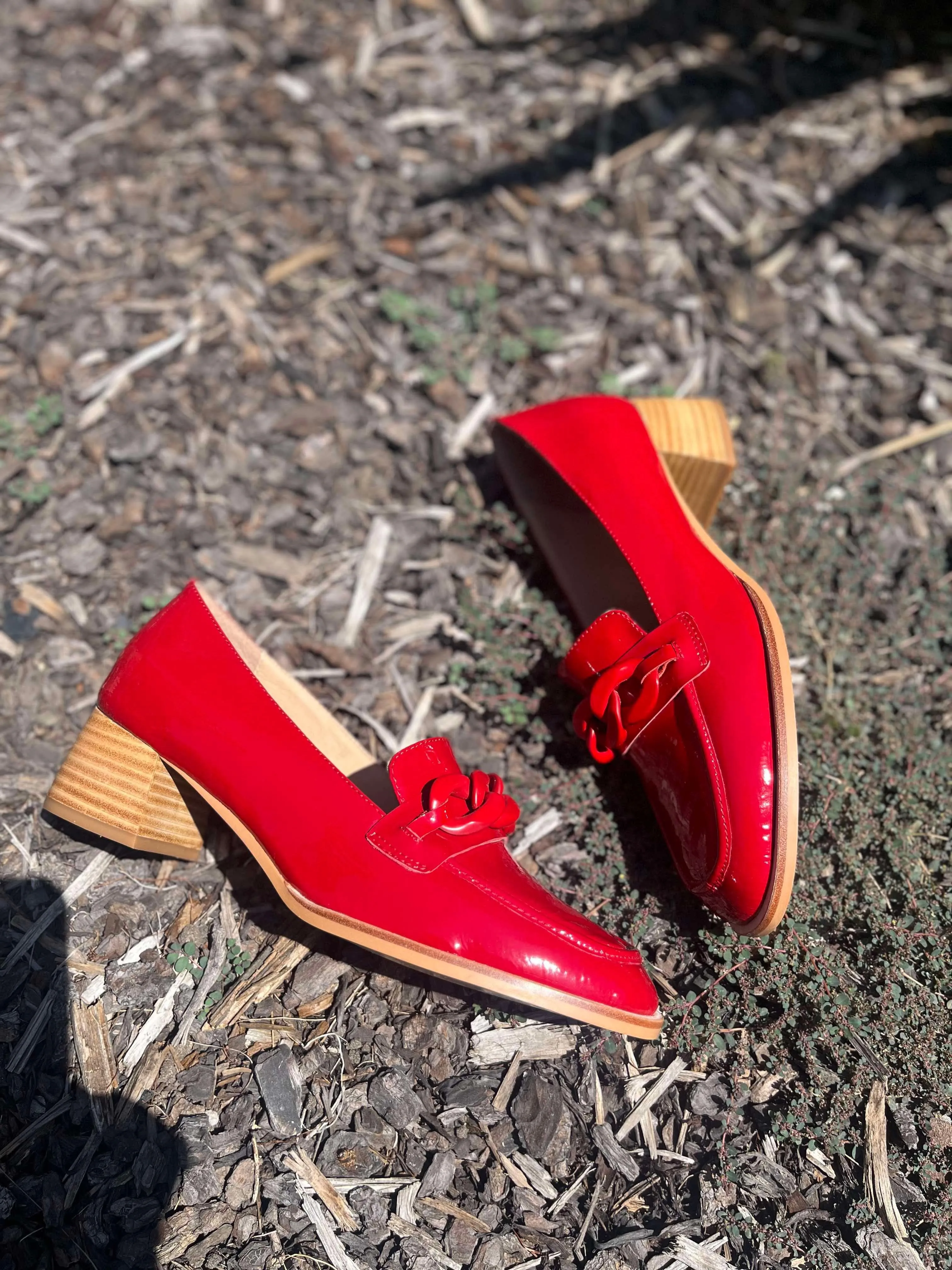 Nomass Shoes - Patent Leather Red