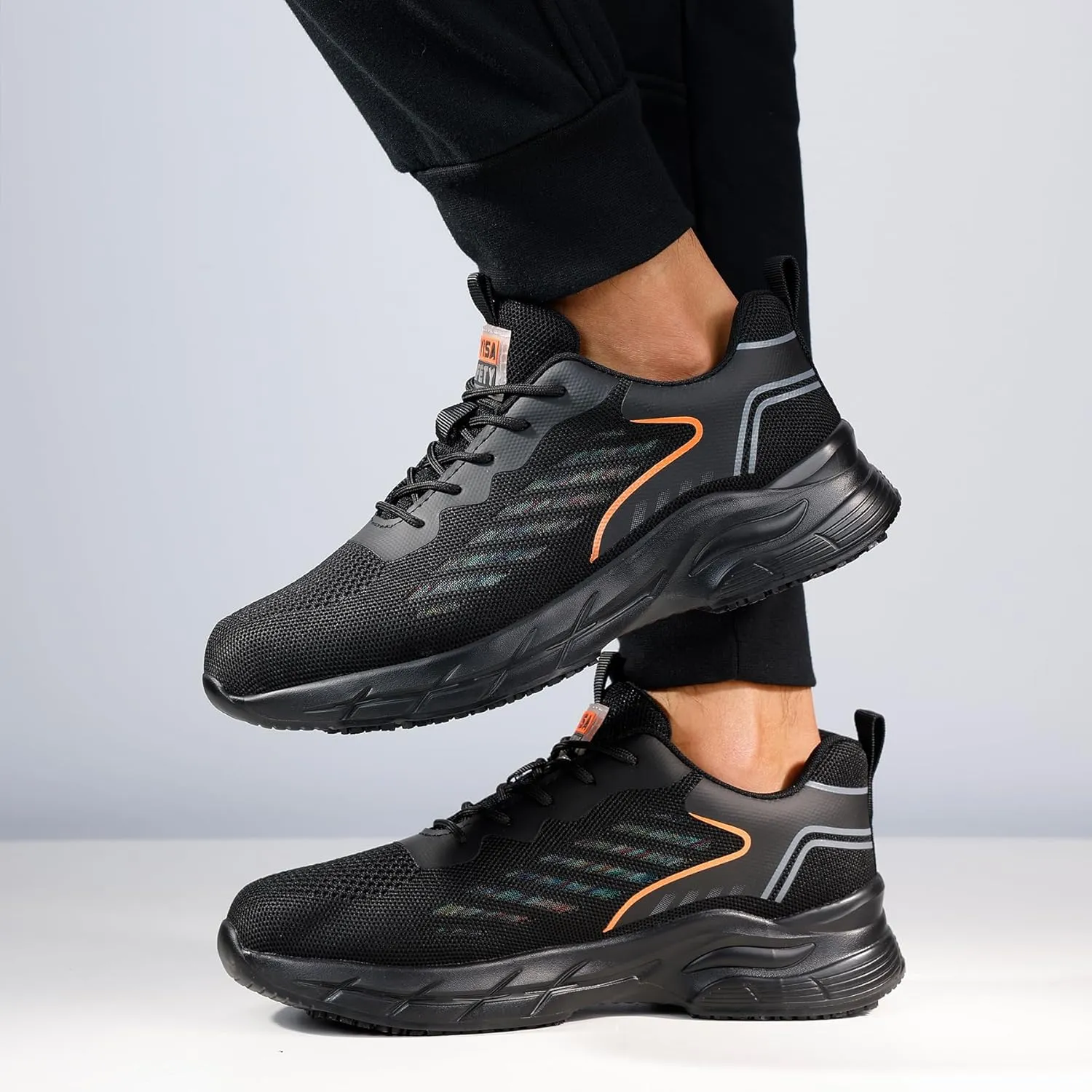 Non Slip Work Shoes for Men Waterproof Breathable Food Service Kitchen Restaurant Chef Walking Sneakers