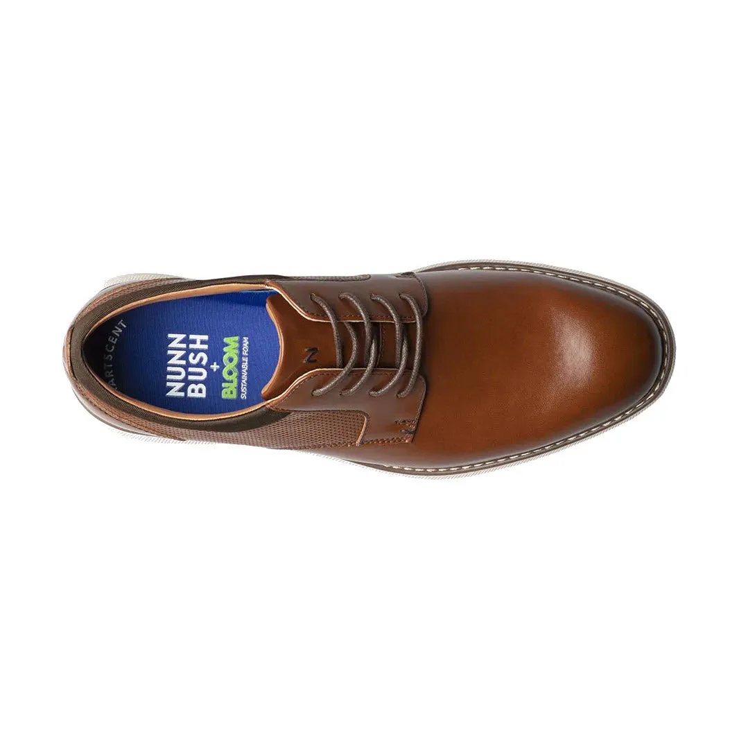 NUNN BUSH CHASE PLAIN TOE OXFORD COGNAC MULTI - MENS