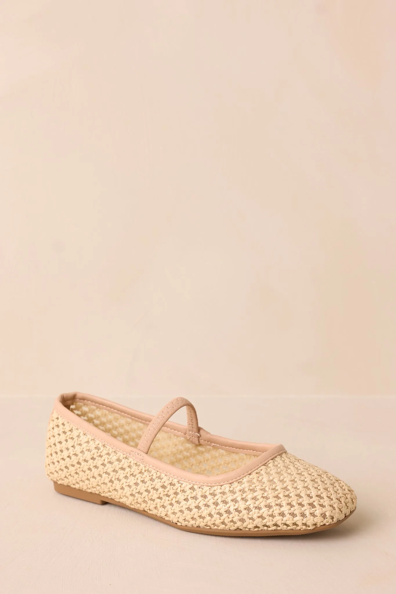 Oblivion’s Embrace Natural Woven Flats