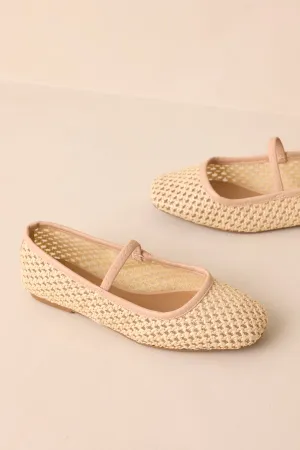 Oblivion’s Embrace Natural Woven Flats
