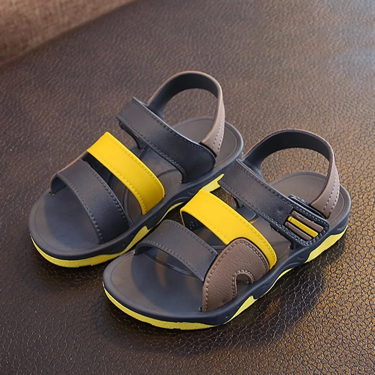 Open Toe Sandals for Boys Girls, Kids Unisex Outdoor Athletic Sport Sandals, Non-Slip Casual Daily Walking Shoes