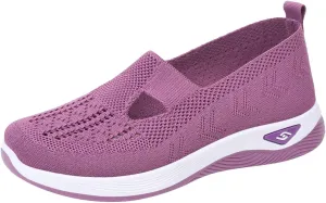 Orthopedic Shoes for Women Walking Shoes Mesh Slip On Air Cushion Girls Modern Jazz Dance Easy Shoes Platform Loafers