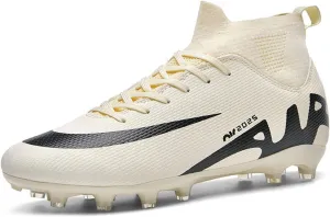 Outdoor Breathable Soccer Cleats Firm, Football Cleats Athletic Turf, High Top Comfortable Sport Training Sneaker