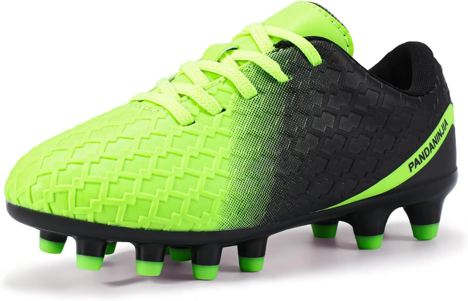 PANDANINJIA Girls Soccer Cleats Athletic Outdoor Boys Kids Football Cleats Little Big Kid Soccer Shoes