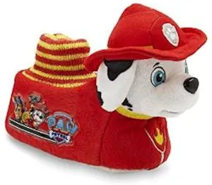 Paw Patrol Toddler Boys Marshall Socktop Red Slippers (5-6 M US Toddler, Red/Yellow)