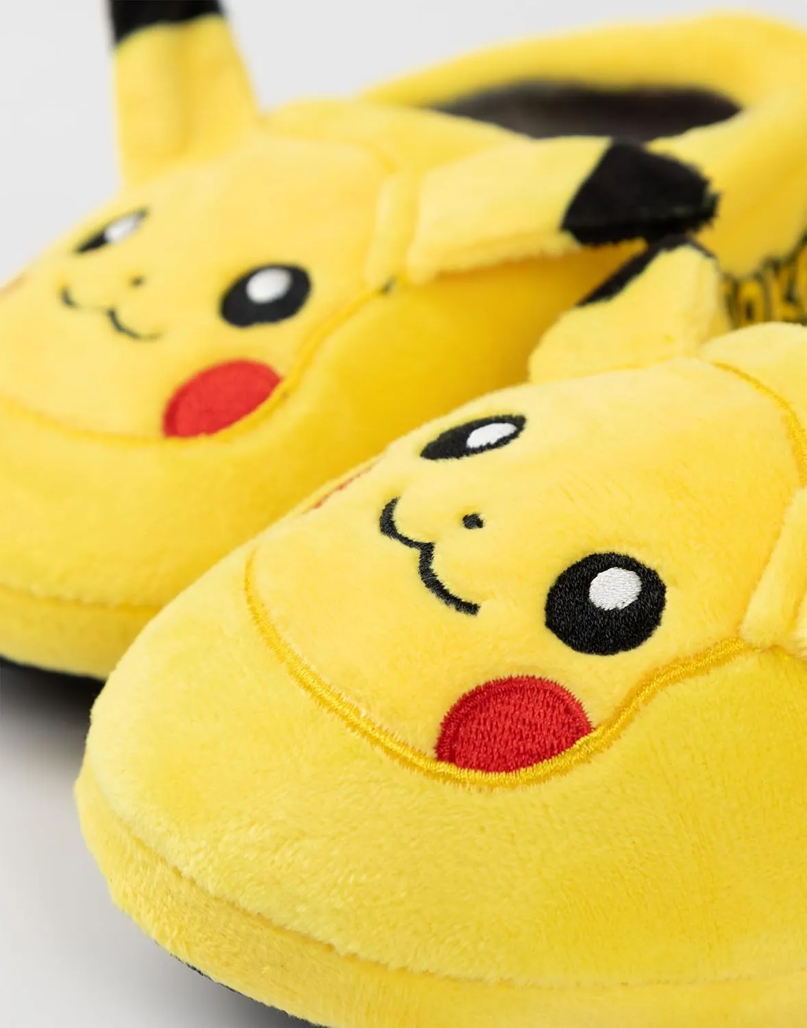 Pokemon Pok??mon Pikachu Yellow Slippers 3D Character Kids' Footwear House Shoes | Soft Loafers for Boys & Girls