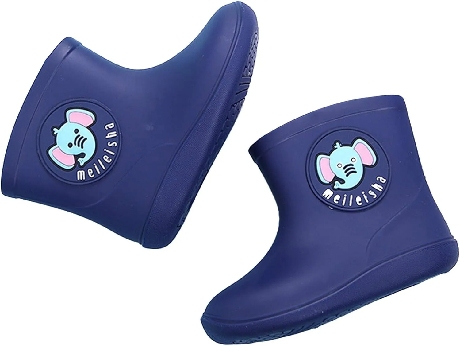 POLG Baby Waterproof Rain Boots Toddler Kids Baby Boys Girls Cartoon Rubber Waterproof Rain Shoes Rain Boots