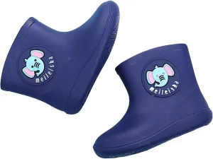 POLG Baby Waterproof Rain Boots Toddler Kids Baby Boys Girls Cartoon Rubber Waterproof Rain Shoes Rain Boots