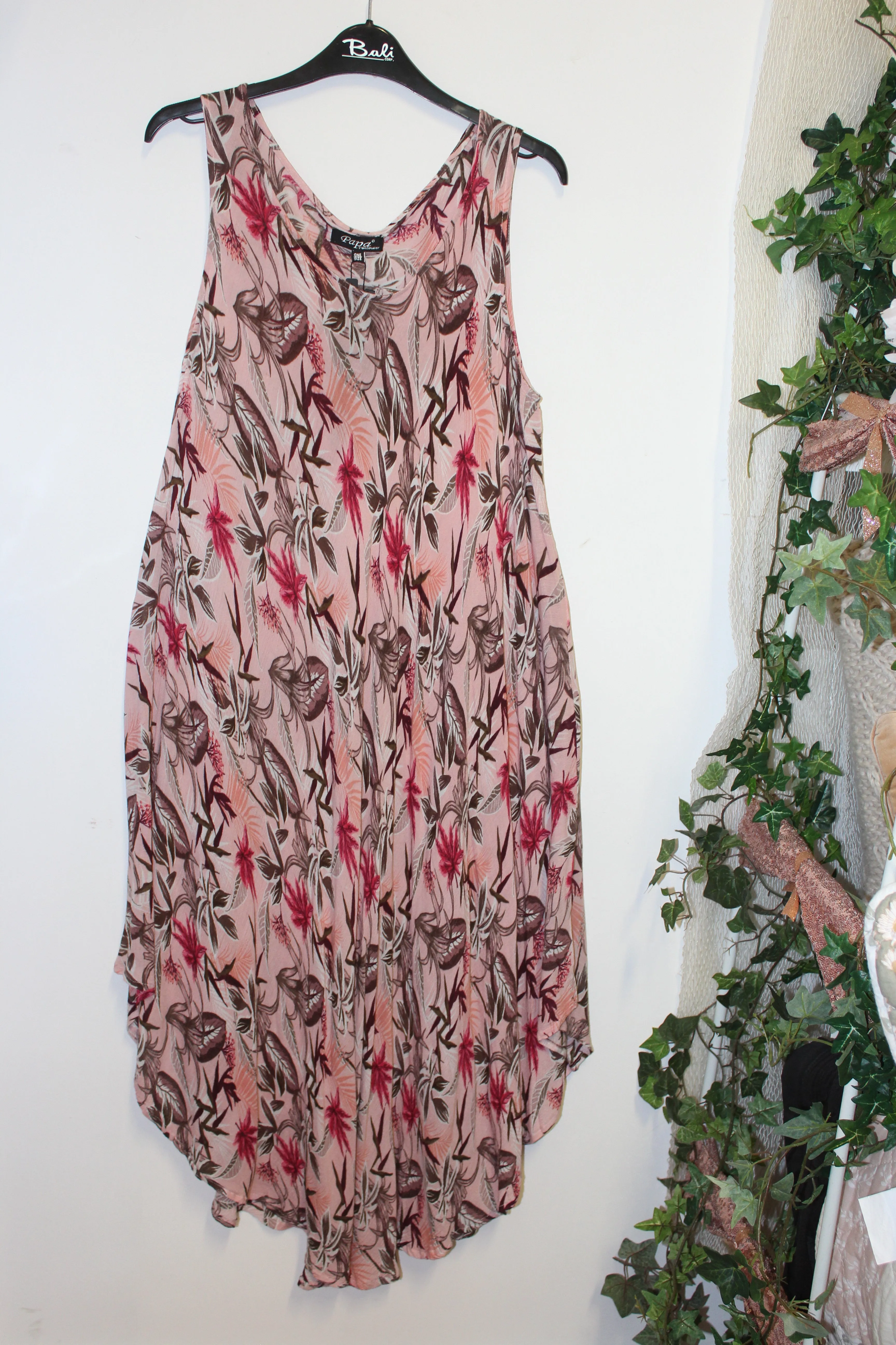 Printed Rayon Umbrella Dress