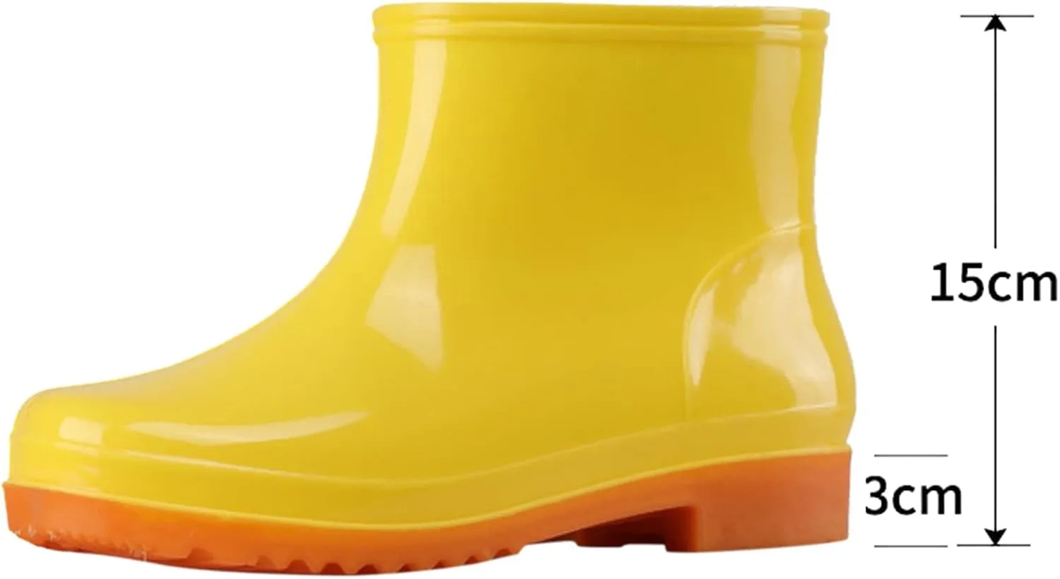 Rain Boots Women Women's Short Ankle Rain Boots Lightweight Chelsea Rain Boots Rubber Waterproof Booties Garden Shoes