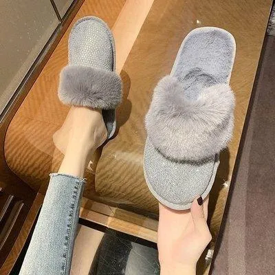 Rhinestone House Slippers
