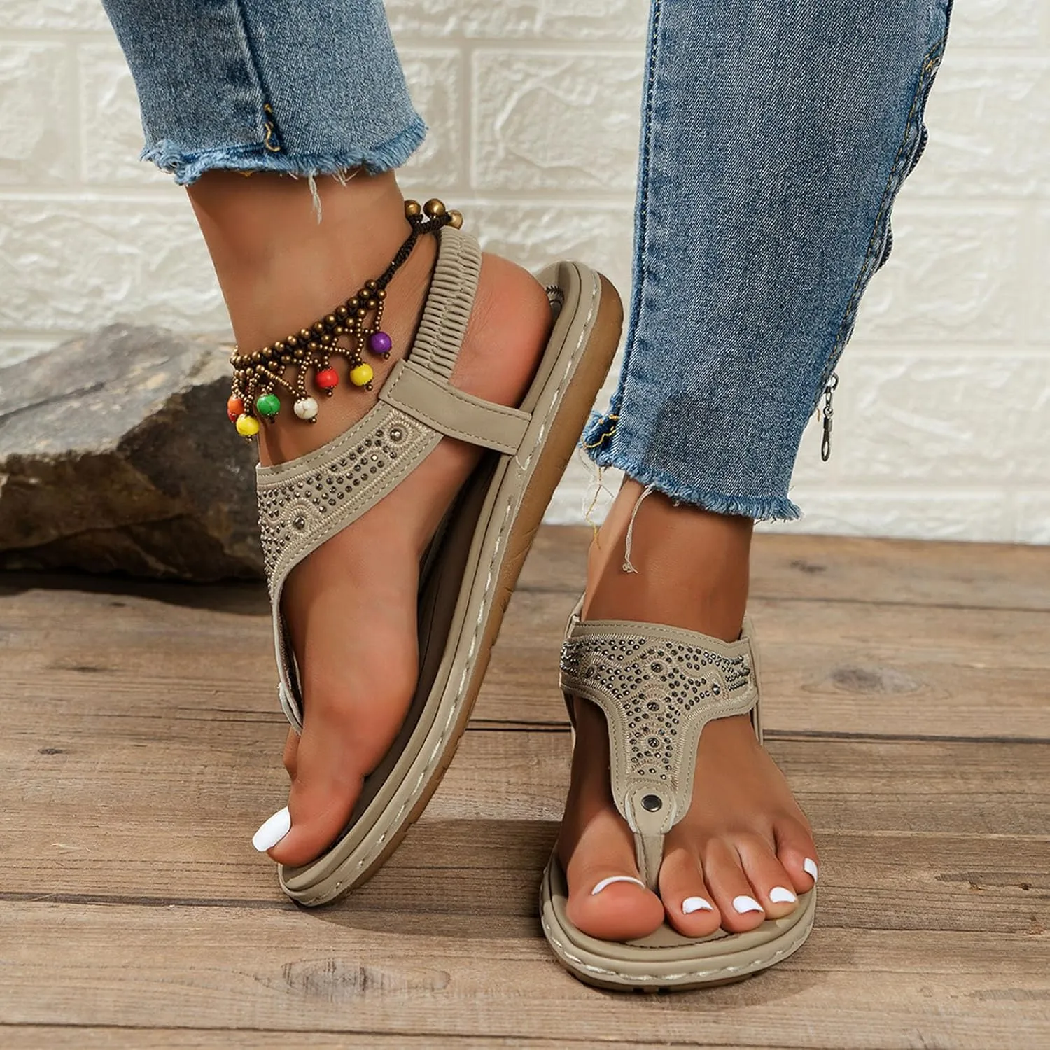Sandals for Women 2025 Orthopedic Flip Flop Sandals Casual Sports Sandals Womens Open Toe Casual Flat Sandals