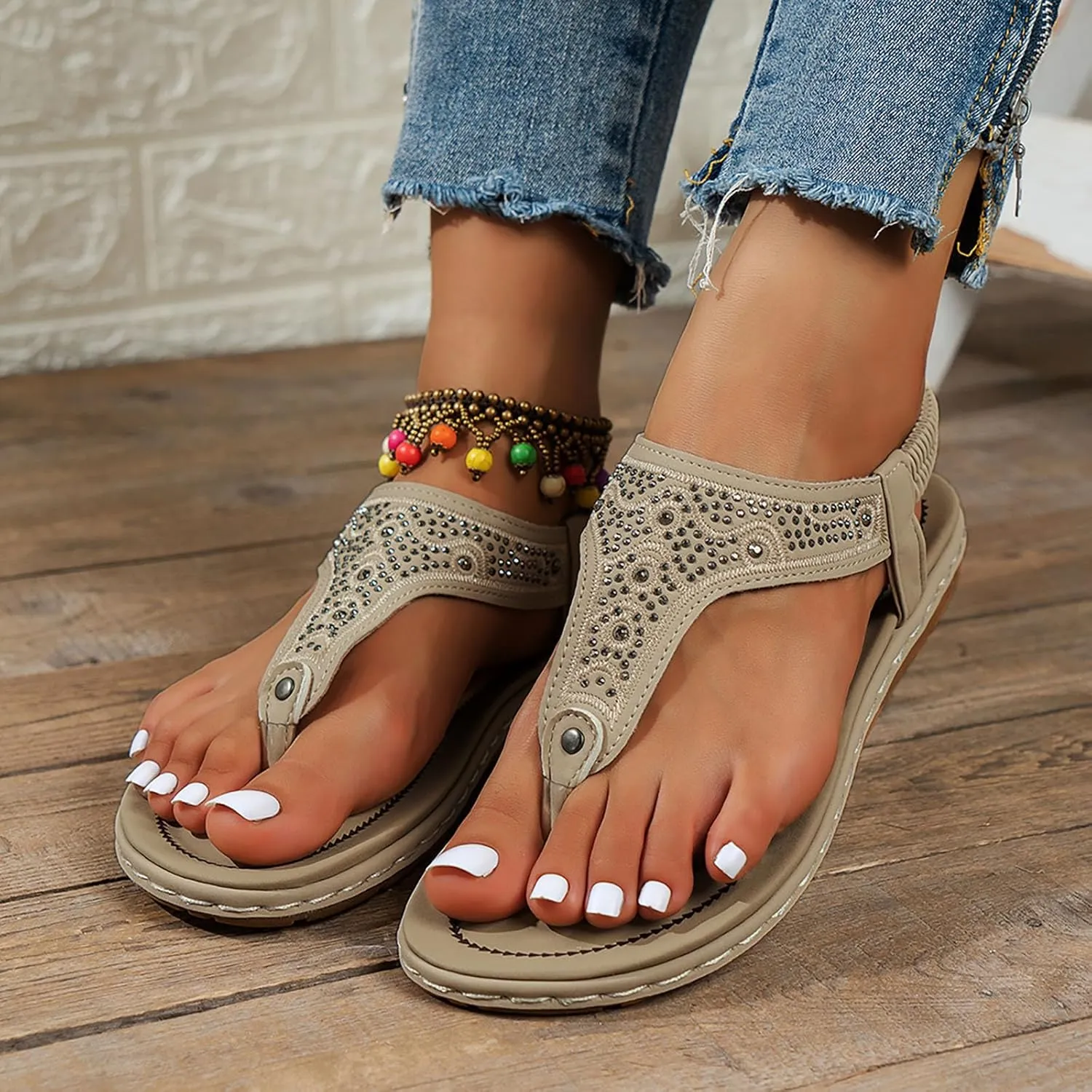 Sandals for Women 2025 Orthopedic Flip Flop Sandals Casual Sports Sandals Womens Open Toe Casual Flat Sandals