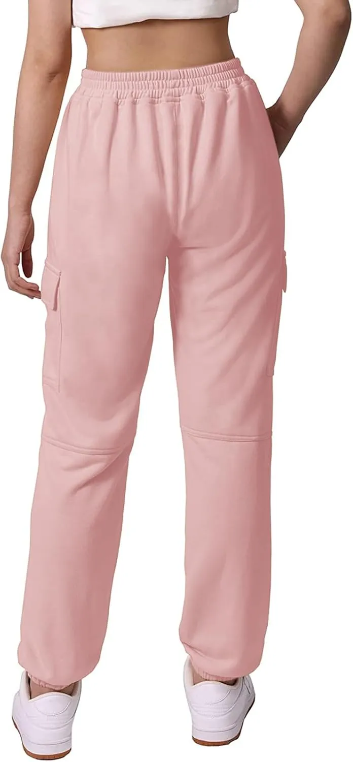 SANGTREE Girls Womens Drawstring Cargo Jogger Pants