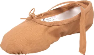 Sansha unisex-adult Pro 1 Canvas Ballet Slipper,Flesh,10 W (8 W US Women's/6 W US Men's)