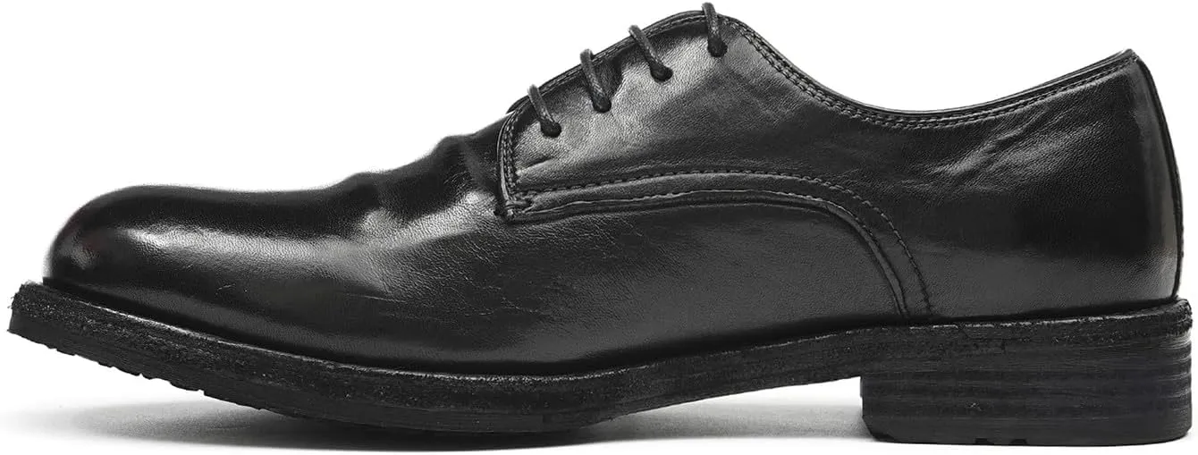 Santimon Men??s Dress Shoes Genuine Horse Leather Oxfords, Fashion Business-Casual & Formal Wedding Breathable Lining Shoes ?C Handcrafted Goodyear-Welt Luxury Derby