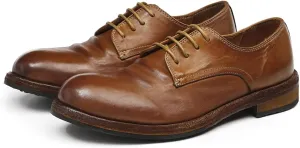 Santimon Men??s Dress Shoes Genuine Horse Leather Oxfords, Fashion Business-Casual & Formal Wedding Breathable Lining Shoes ?C Handcrafted Goodyear-Welt Luxury Derby
