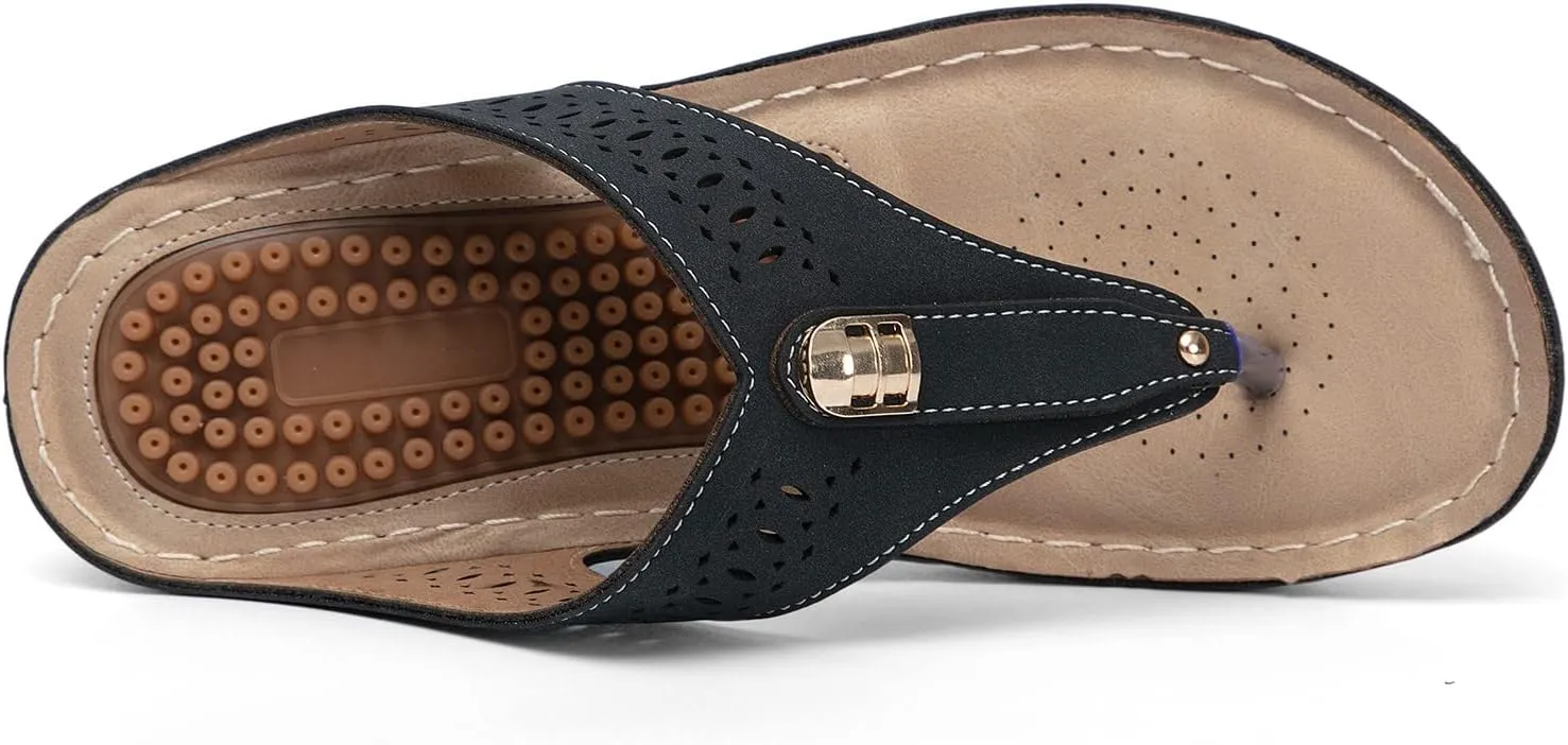 SBGMoSJ Orthopedic Sandals Women Wide Width Women Shoes Dressy Comfortable Sandals Black Wedges for Women Dressy Comfortable Women's Sandals Orthopedic Shoes Plantar Fasciitis Sandals Women Summer
