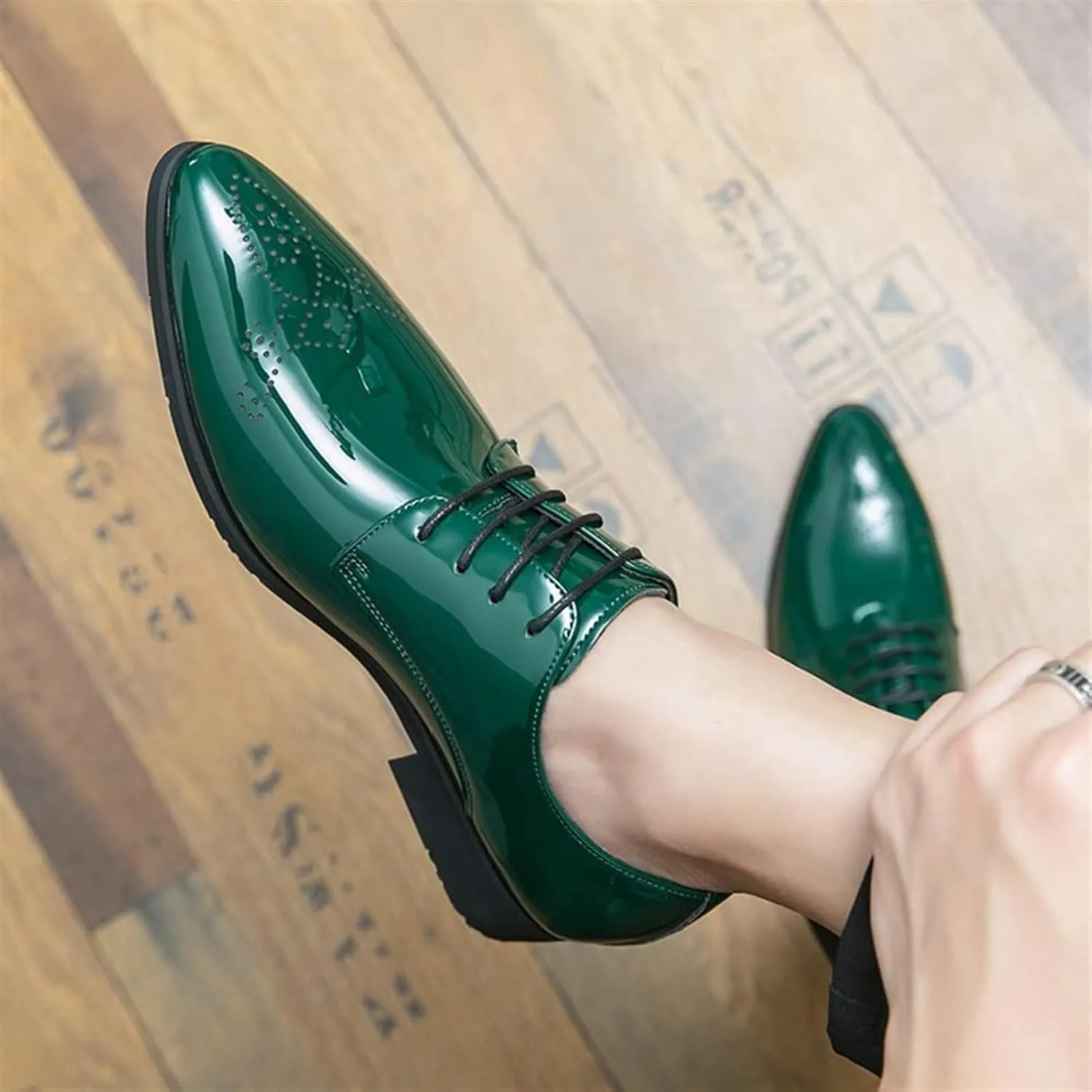 Shoes Dress Oxford for Men Lace Up Pointed Toe Leather Office Shoes Men Elegant Loafers Casual Work Office Comfortable Business Shoes