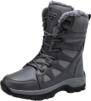 Short Winter Boots Extra Wide for Women Waterproof Snow All Black Snow Boots for Women Womens Snow Boot Womens Leather Duck Boots Waterproof Insulated Womens Insulated Waterproof Boots