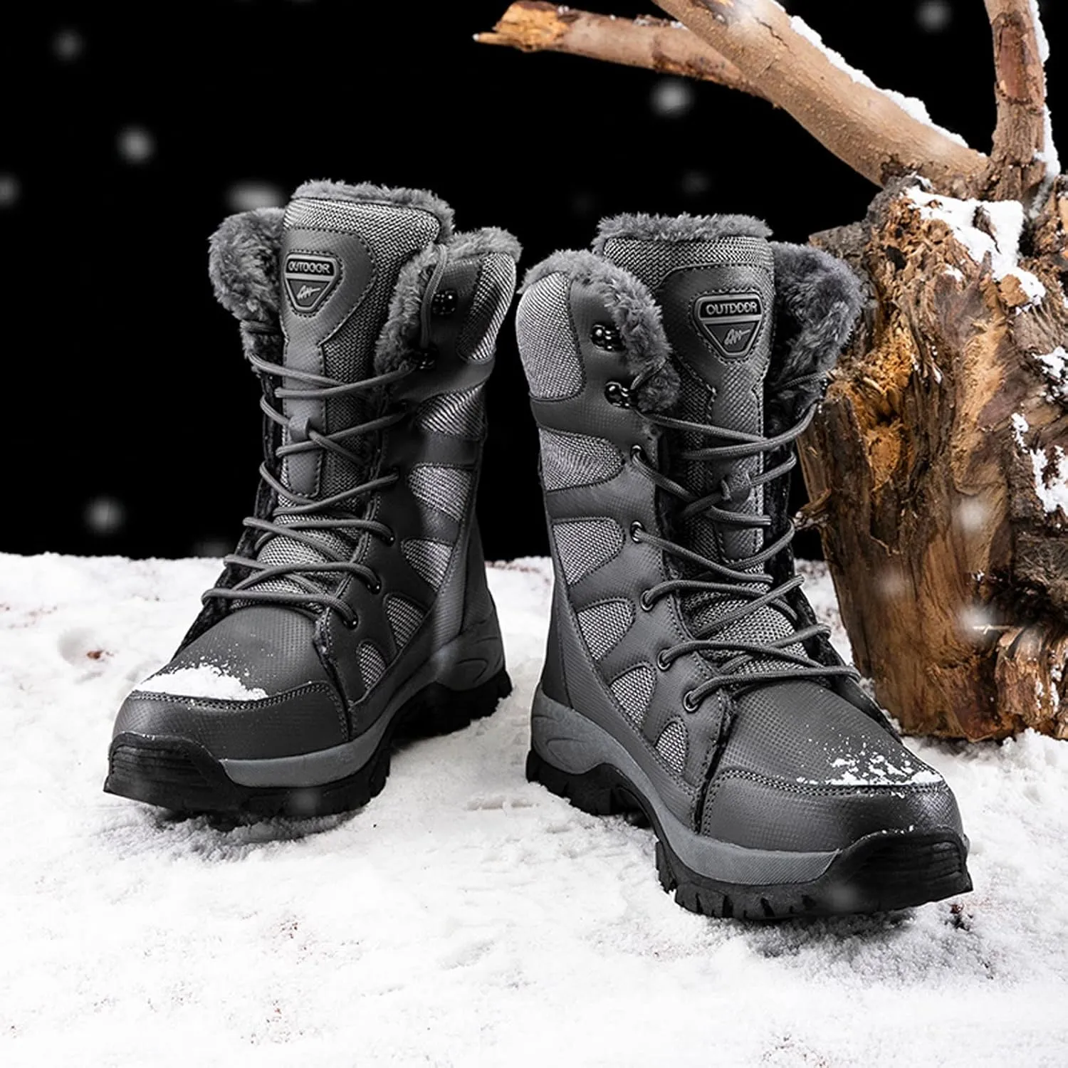 Short Winter Boots Extra Wide for Women Waterproof Snow All Black Snow Boots for Women Womens Snow Boot Womens Leather Duck Boots Waterproof Insulated Womens Insulated Waterproof Boots