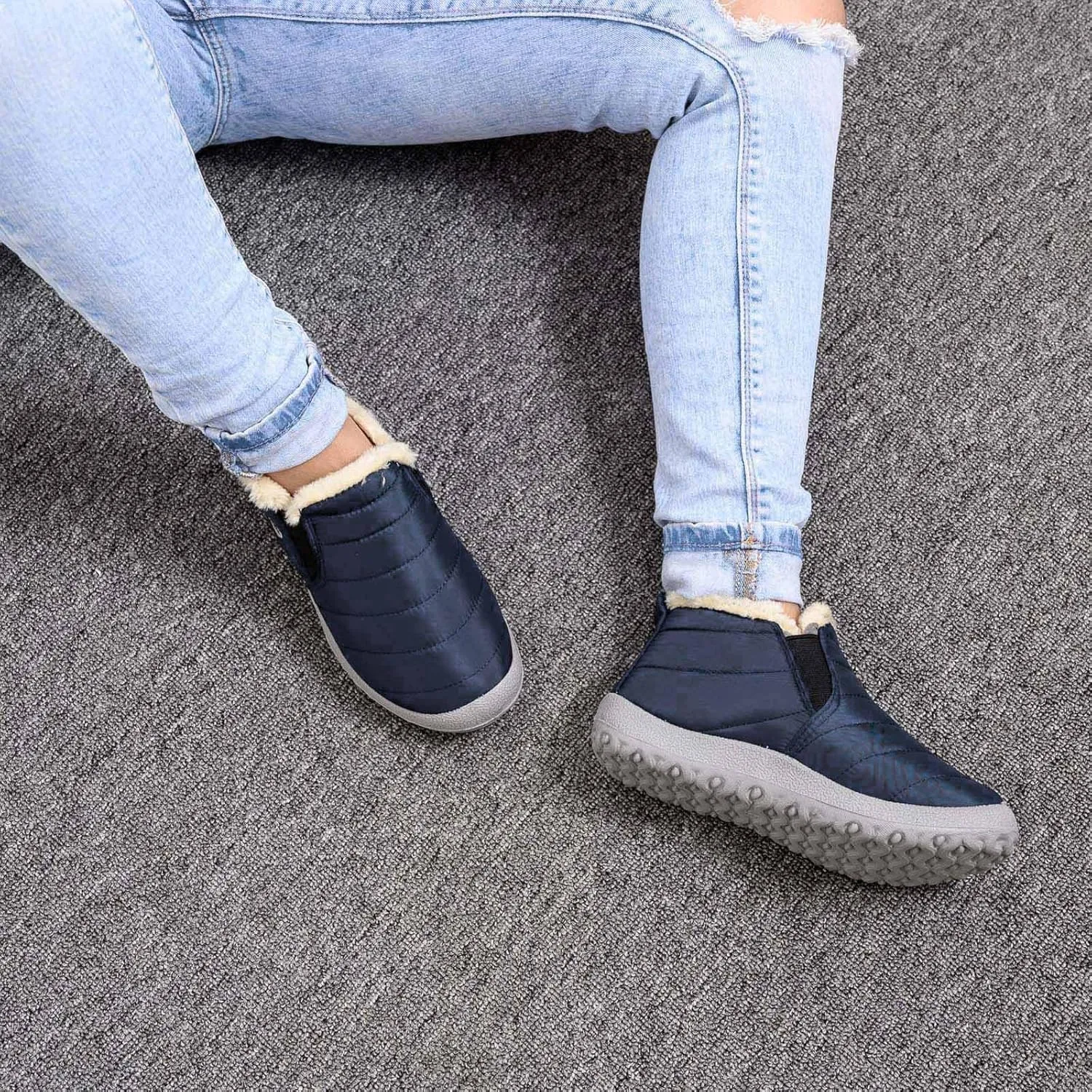Snow Boots for Women Cute Women's Waterproof Boots Work Cute Knee High Winter Boots for Women Waterproof Women's Winter Ankle Booties Womens Winter Hiking Boots Waterproof