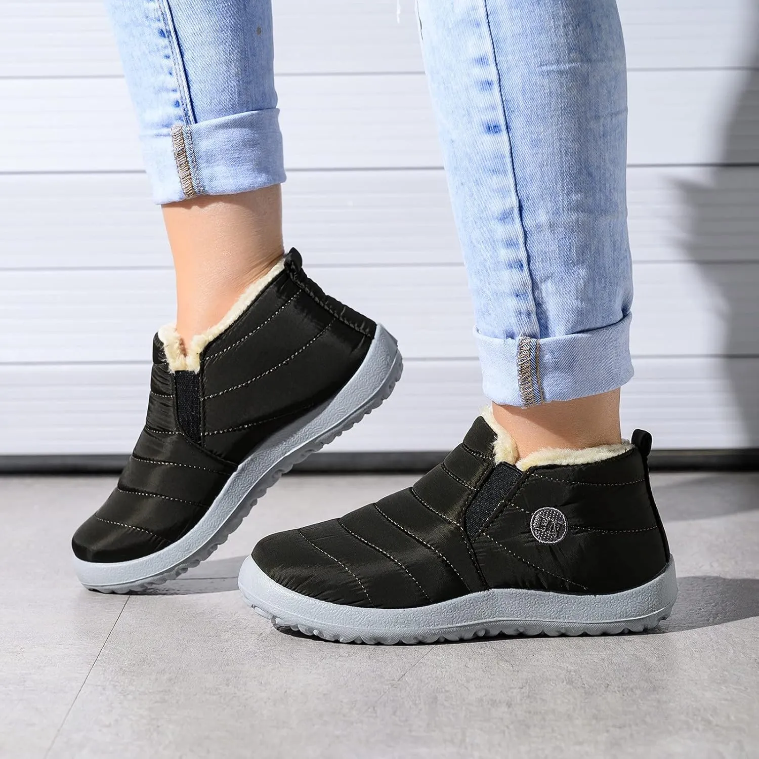 Snow Boots for Women Waterproof Non Slip Wide Waterproof Womens Snow Boots Women's Waterproof Winter Boots Tall Snow Boots for Women Cute Winter Dress Boot for Women 2023