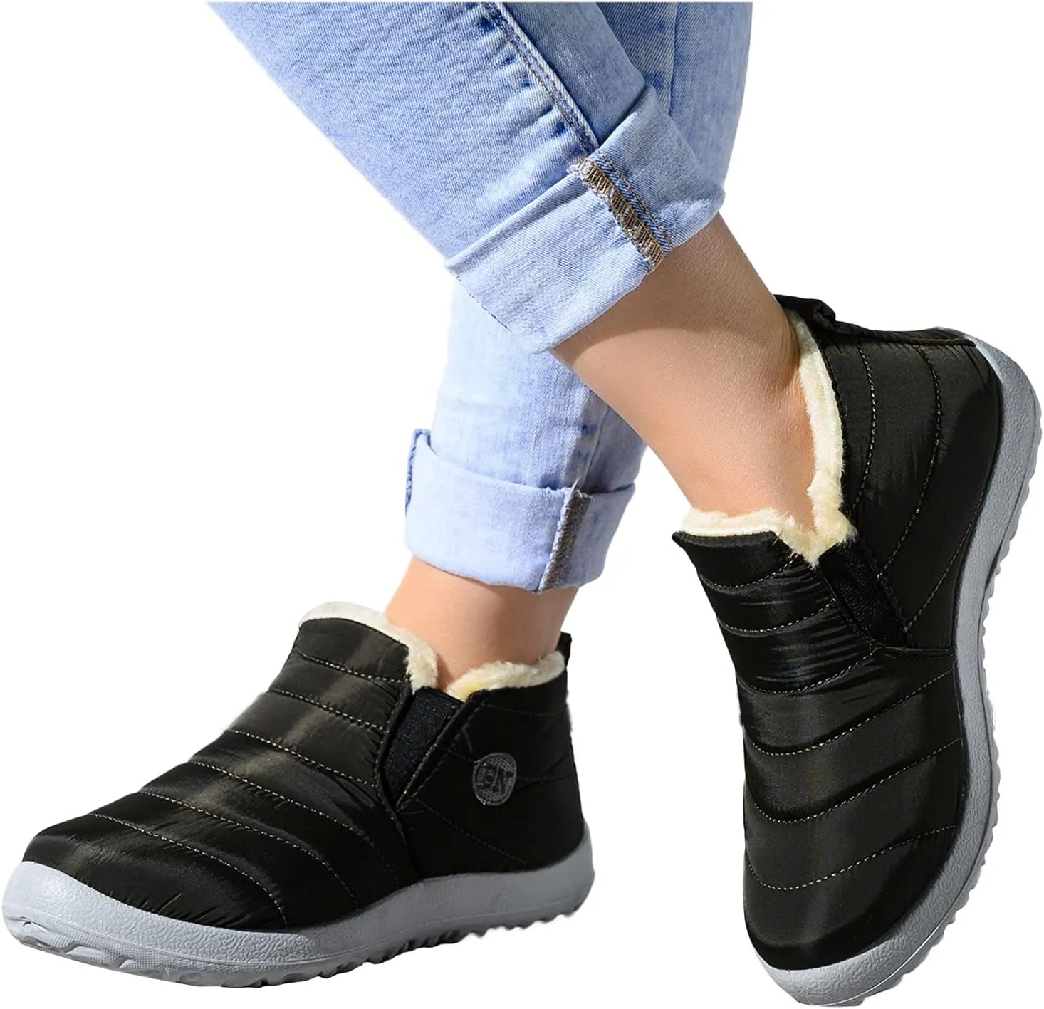 Snow Boots for Women Waterproof Non Slip Wide Waterproof Womens Snow Boots Women's Waterproof Winter Boots Tall Snow Boots for Women Cute Winter Dress Boot for Women 2023