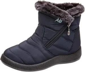Snow Boots for Women Wide Width Women's Slip on Work Boots Waterproof Womens Snow Boots Wide Leg Women's Black Brown Tan Grey Winter Snow Boots Womens Winter Hiking Boot