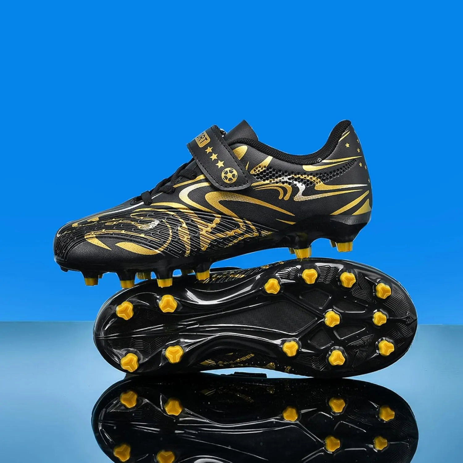 Soccer Cleats for Boys & Girls ?C Youth Lightweight Football Shoes for Kids ?C Indoor/Outdoor Athletic Training, Running, and Soccer ?C Non-Slip Comfortable Kids Cleats
